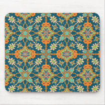 Elegant Orange and Teal Mousepad mousepads