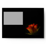 Elegant Orange and Yellow Rose Wedding envelopes