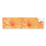 Elegant orange lillies cutomizable stickers bumper sticker