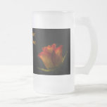 Elegant Orange Yellow Rose Grooms Wedding Glass mugs