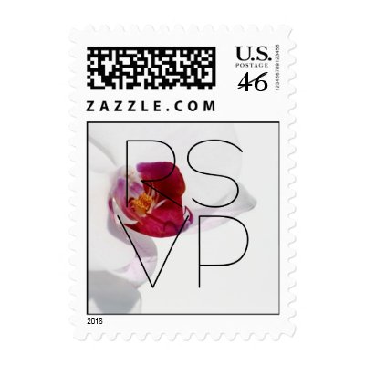 Elegant Orchid RSVP Postage
