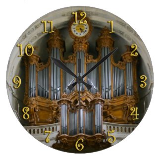 Elegant organ clock