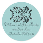 Elegant Ornament Address Label Stickers