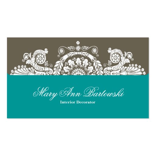 Elegant & Ornate Business Card Template (front side)