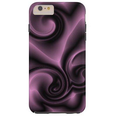 Elegant Ornate Psychedelic Purple Swirls Pattern Tough iPhone 6 Plus Case