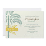 Elegant Palm Tree Bridal Shower Invitation