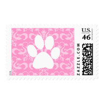 Elegant Paw Postage Stamps