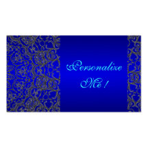 Elegant Peacock Blue Trendy Wedding Bride Groom Business Card Templates