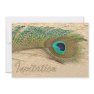 elegant peacock blue wedding invitation invitation