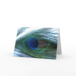 elegant Peacock Feather Wedding Card
