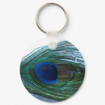 Elegant Peacock Feather keychains