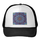 Elegant Peacock Fractal Trucker Hat