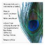 Elegant Peacock Wedding Invitation