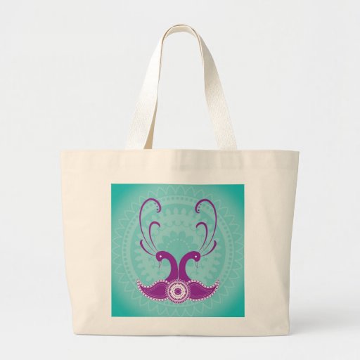 Elegant Peacocks Canvas Bag