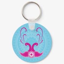 Elegant Peacocks keychains