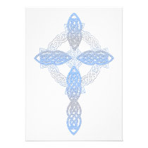 Elegant Pearl Cross Invitations
