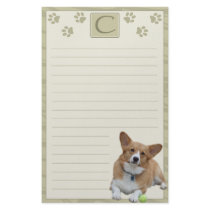 Elegant Pembroke Welsh Corgi Stationery (Initial) by MenagerieMayhem Elegant Pembroke Welsh Corgi Stationery (Initial)