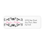 Elegant Personalized Address Labels Swirls