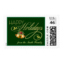 Elegant Personalized Christmas Holiday Postage
