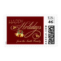 Elegant Personalized Christmas Holiday Postage