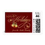 Elegant Personalized Christmas Holiday Postage