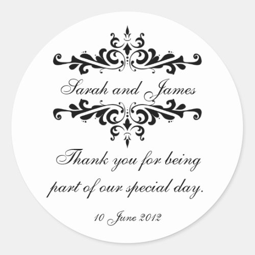 Thank You Wedding Reception Stickers, Custom Wedding Favor Labels, Custom  Wedding Party Stickers, Wedding Invitation Stickers, Bridal Shower