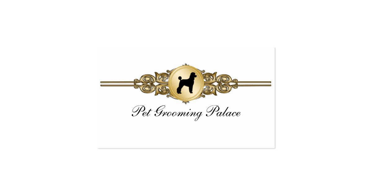 Elegant Pet Grooming Business Cards Zazzle