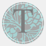 Elegant Pine Monogram Sticker