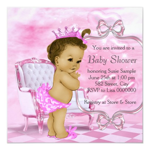 Free African American Baby Shower Invitation Templates