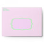 Elegant Pink and Green Emperial Envelope