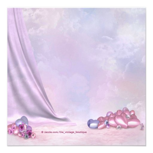 Elegant Pink and Purple Baby Shower Invitations