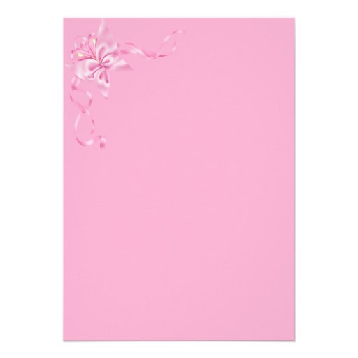 Elegant Pink Baby Shower Invitation