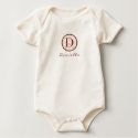 Elegant Pink & Brown Monogram D t-shirts