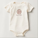 Elegant Pink & Brown Monogram D t-shirts