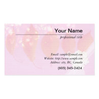 elegant, pink business card template