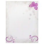 "Elegant Pink Butterfly" Beautiful Expressions letterhead