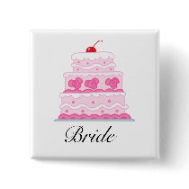 Elegant Pink Cake buttons