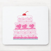 Elegant Pink Cake mousepads