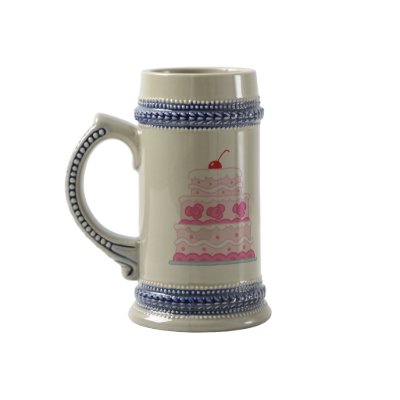 Elegant Pink Cake Mugs