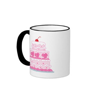 Elegant Pink Cake Coffee Mug