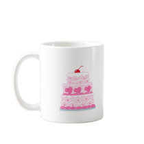 Elegant Pink Cake mugs