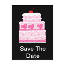 Elegant Pink Cake postcards