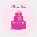 Elegant Pink Cake Thank You