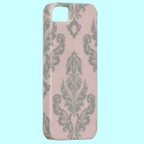 elegant pink damask Paris vintage iphone5case casemate cases