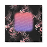 Elegant Pink Flowers Your Photo Magnet Elegant Pink Flowers Your Photo Magnet
