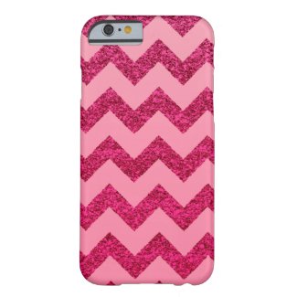 Elegant Pink Glitter Chevron iPhone 6 Case