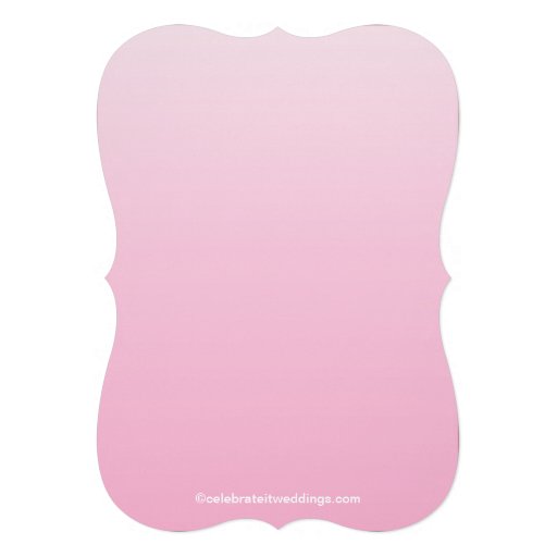 Elegant Pink Ombre Baby Shower Invitation