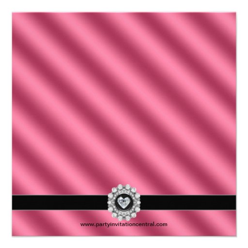 Elegant Pink Photo Quinceanera Invitations