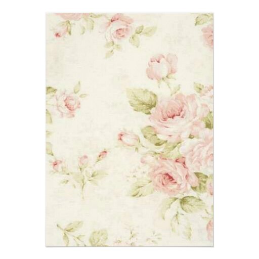 elegant Pink  rose Floral vintage  wedding invite