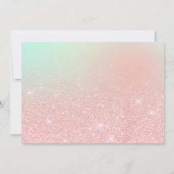 Elegant Pink Rose Gold Glitter Ombre Sweet Sixteen Invitation Zazzle